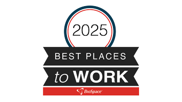 BioSpace "Best Places to Work" 2025 logo.