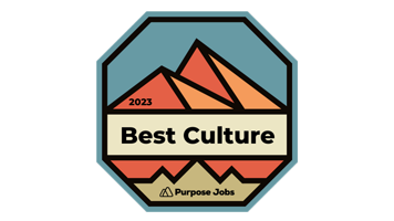 Purpose Jobs "Best Culture" 2023 logo.
