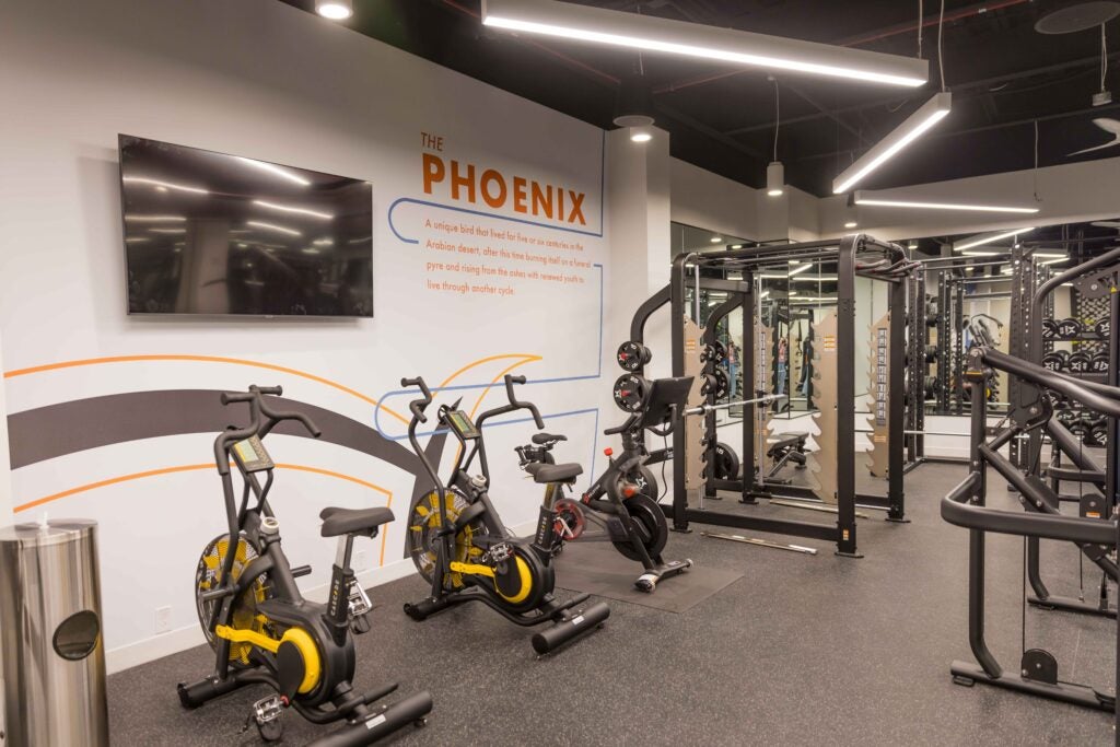 Forge's workout gym, "The Phoenix."